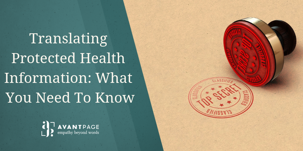 Translating Protected Health Information: What You Need To Know