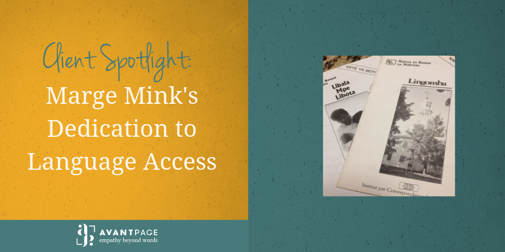 Client Spotlight: Marge Mink’s Dedication to Language Access