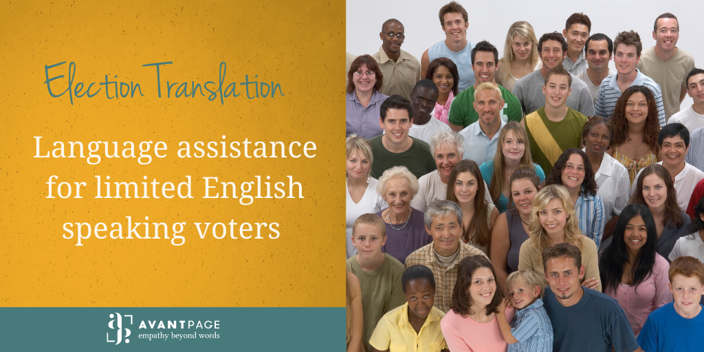 Election translation [Language assistance for limited English speaking voters]