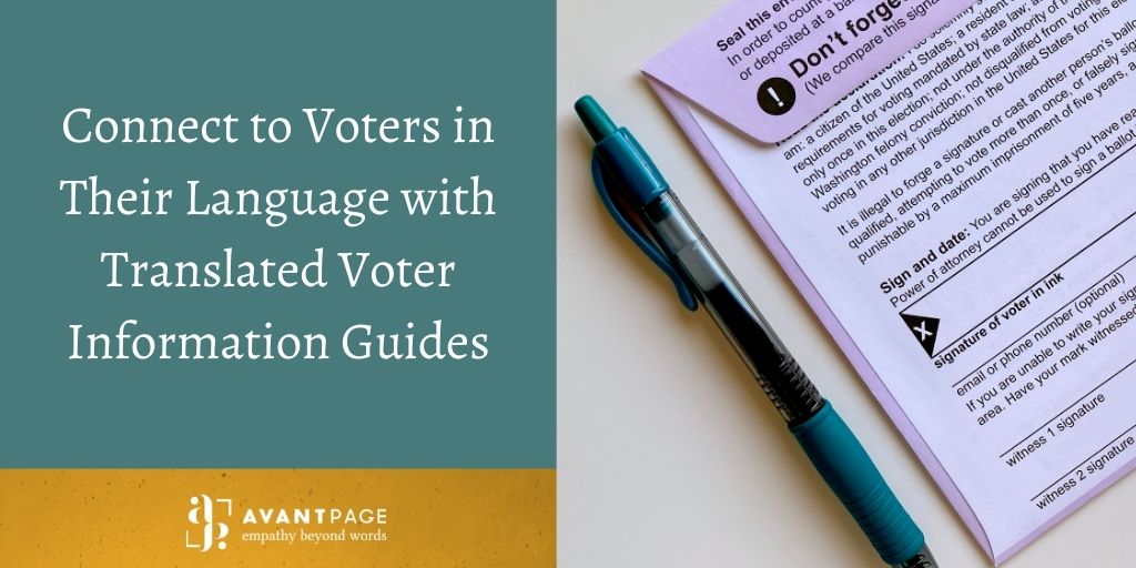 Connect to Voters in Their Language with Translated Voter Information Guides