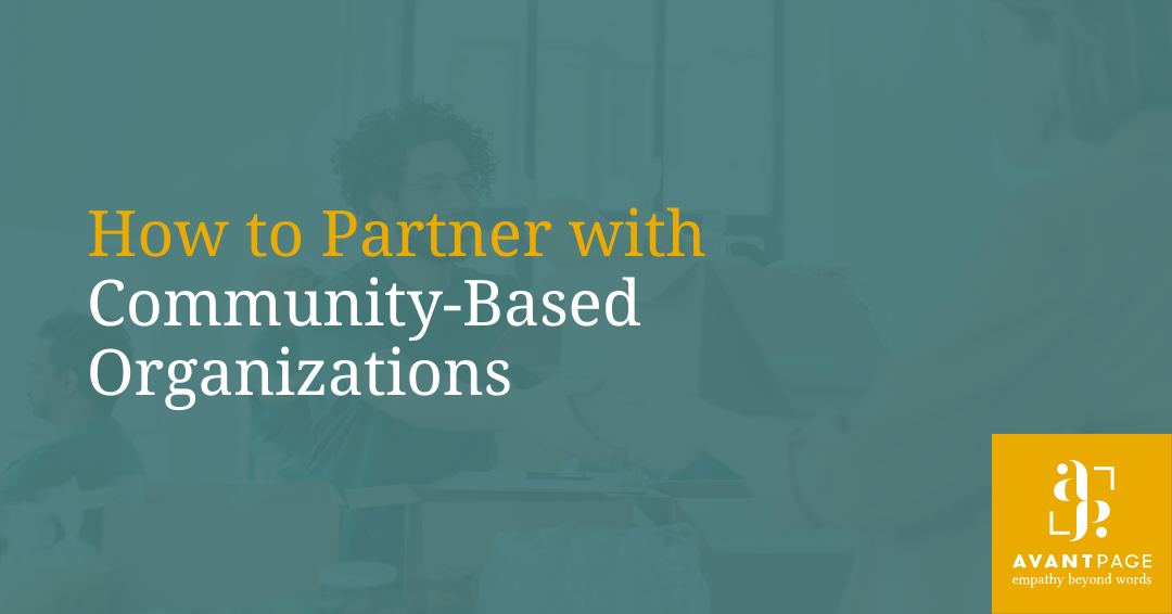 How to Partner with Community Based Organizations